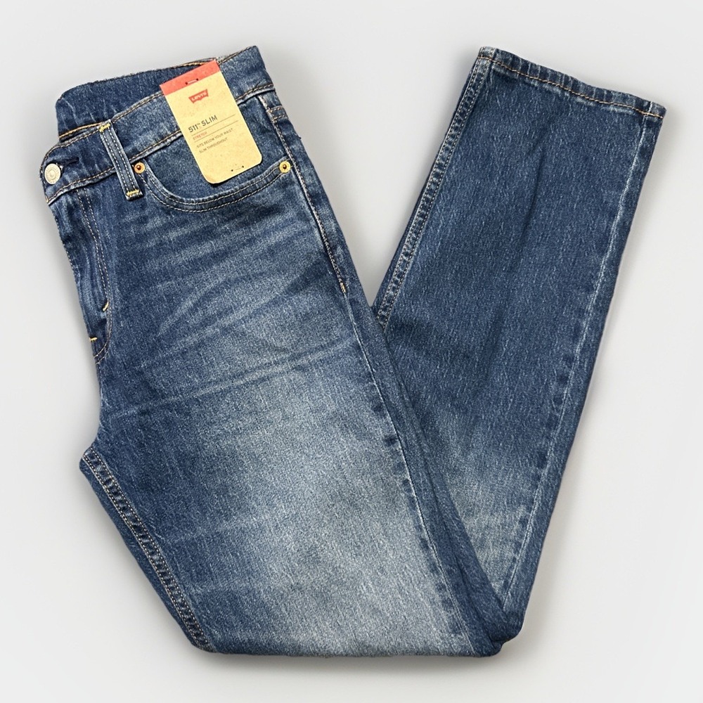 Levi's Men's 511 Slim Fit Flex Jeans Color Medium Blue Wash NWT